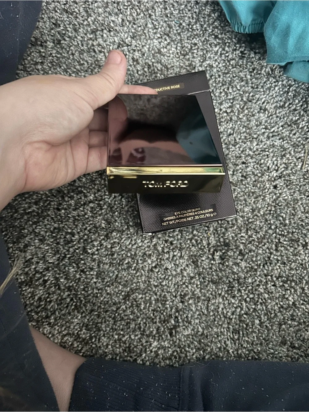 Tom Ford Eye Color Quad -Black and Gold Packaging new in package with dust cover